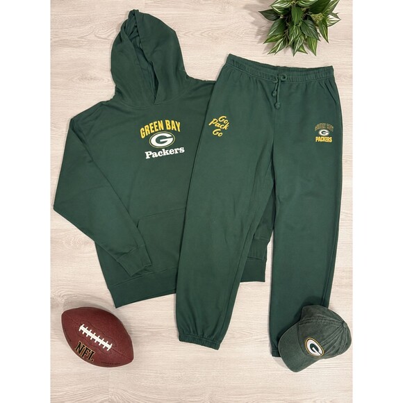 NFL Other - Green Bay Packers NFL Team Apparel Hoodie 3XLT Sweatpants 2XLT Set Go Pack Go